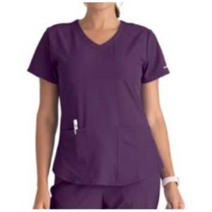 Image of SKECHERS BREEZE 3 POCKET V-NECK SCRUB TOP DEH